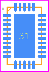 ES9038Q2M - ESS Technology PCB footprint - Quad Flat No-Lead - Quad Flat No-Lead - QFN-30 Pin
