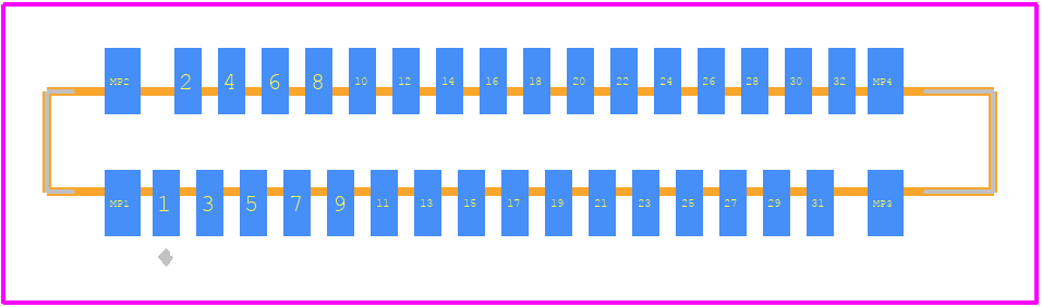 0525593233 - Molex PCB footprint - Other - Other - 0525593233-4