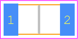 RCV2010499KFKEFAT - Vishay PCB footprint - Resistor Chip - Resistor Chip - RCV2010-AT e3_2021