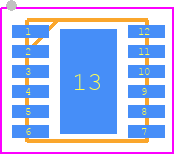 LM63615DQDRRRQ1 - Texas Instruments PCB footprint - Small Outline No-lead - Small Outline No-lead - DRR0012E