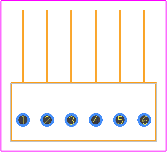 171826-6 - TE Connectivity PCB footprint - Other - Other - 171826-6-1