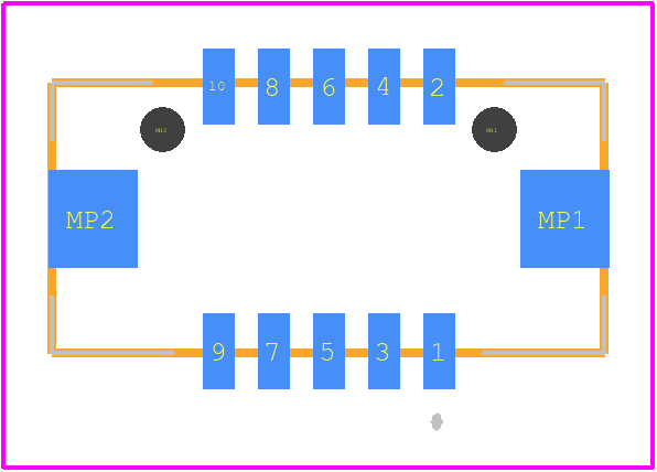 A1252WV-S-F-2X5P - CJT PCB footprint - Other - Other - A1252WV-S-F-2X5P-2