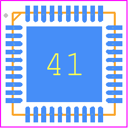 PCA9959HNMP - NXP PCB footprint - Quad Flat No-Lead - Quad Flat No-Lead - PCA9959HNMP