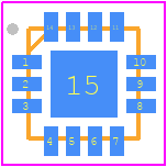 FUSB302BVMPX - onsemi PCB footprint - Quad Flat No-Lead - Quad Flat No-Lead - FUSB302BVMPX