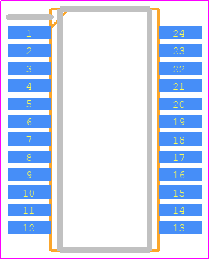 MBI5026GP - BLOCK PCB footprint - Small Outline Packages - Small Outline Packages - MBI5026GP