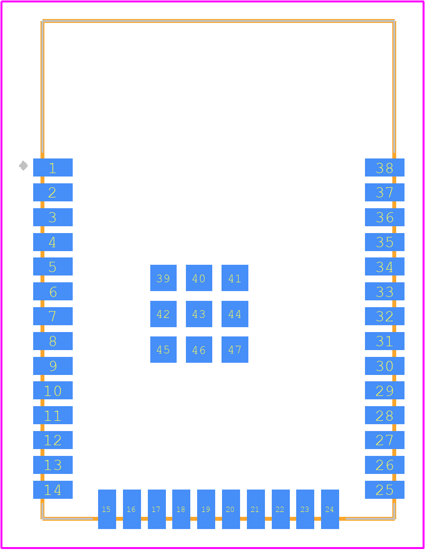 ESP32 WROOM32 - Espressif Systems PCB footprint - Other - Other - ESP32 WROOM32-1