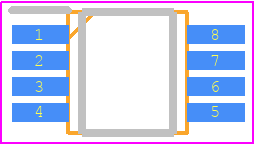 FAN7023MUX - onsemi PCB footprint - Small Outline Packages - Small Outline Packages - 8-MSOP