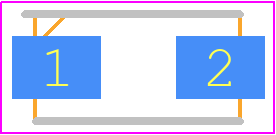 SMA6J16A-Q - Bourns PCB footprint - Diodes Moulded - Diodes Moulded - DO-214AC+-