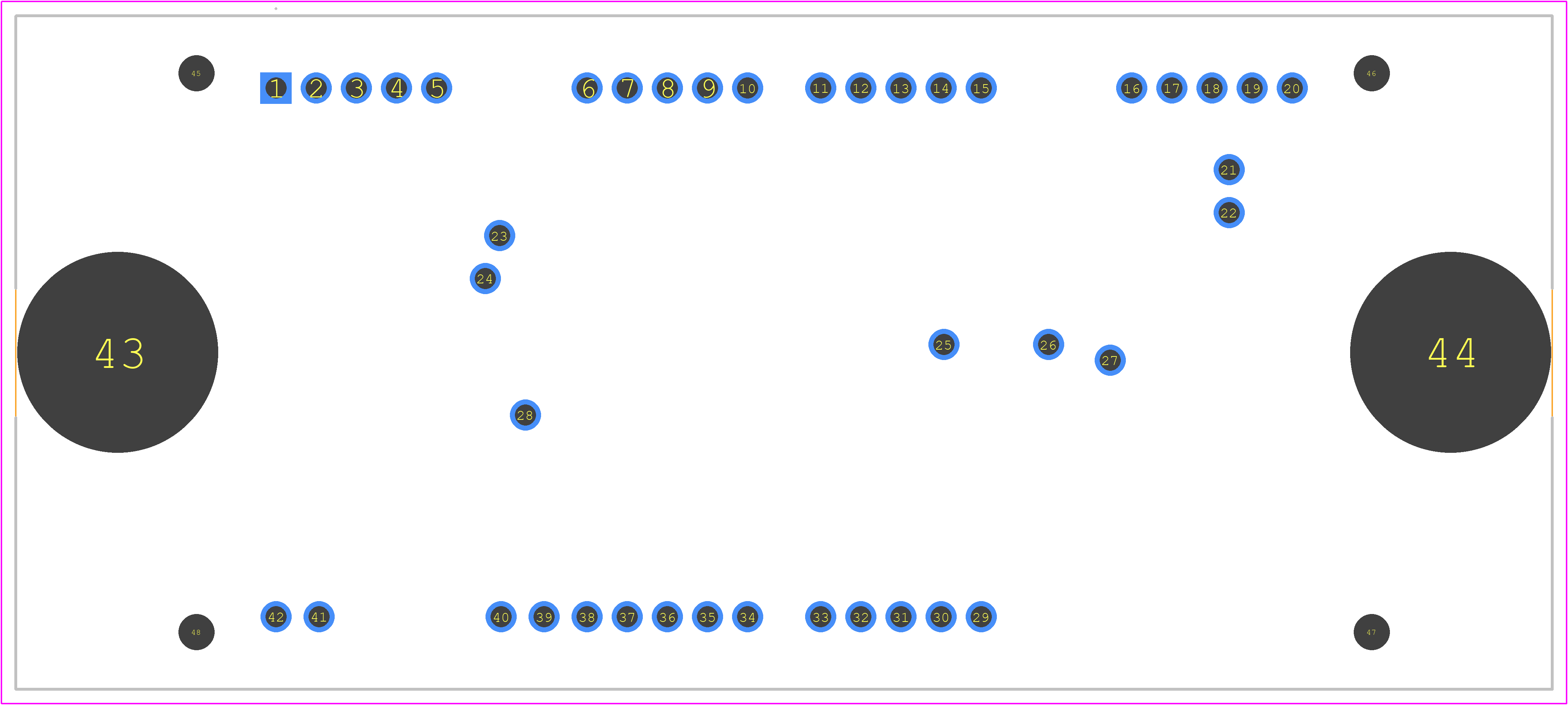 NXH350N100H4Q2F2P1G - onsemi PCB footprint - Other - Other - PIM42, 93.00x47.00x12.00 CASE 180BH ISSUE A