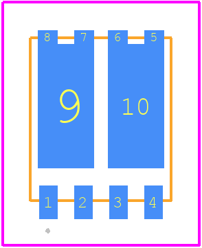 BSC155N06NDATMA1 - Infineon PCB footprint - Other - Other - TDSON-8-4 (SSO8 dual)