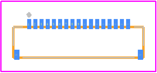 FH19SC-17S-0.5SH(09) - Hirose PCB footprint - Other - Other - FH19SC-17S-0.5SH(09)