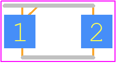 SS14F-HF - Comchip Technology PCB footprint - Small Outline Diode Flat Lead - Small Outline Diode Flat Lead - SMAF