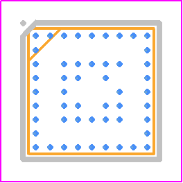 ZOE-M8B-0 - u-blox PCB footprint - BGA - BGA - ZOE-M8B