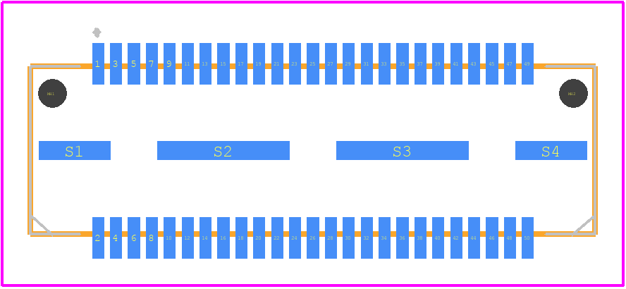 QTS-025-01-F-D-A - SAMTEC PCB footprint - Other - Other - QTS-025-01-F-D-A-2
