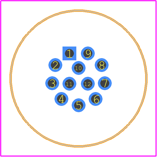 HR10G-10R-12PB(71) - Hirose PCB footprint - Other - Other - HR10G-10R-12PB(71)-1