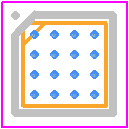 STHVDAC-303C6 - STMicroelectronics PCB footprint - BGA - BGA - 2.086*2.086*0.65mm