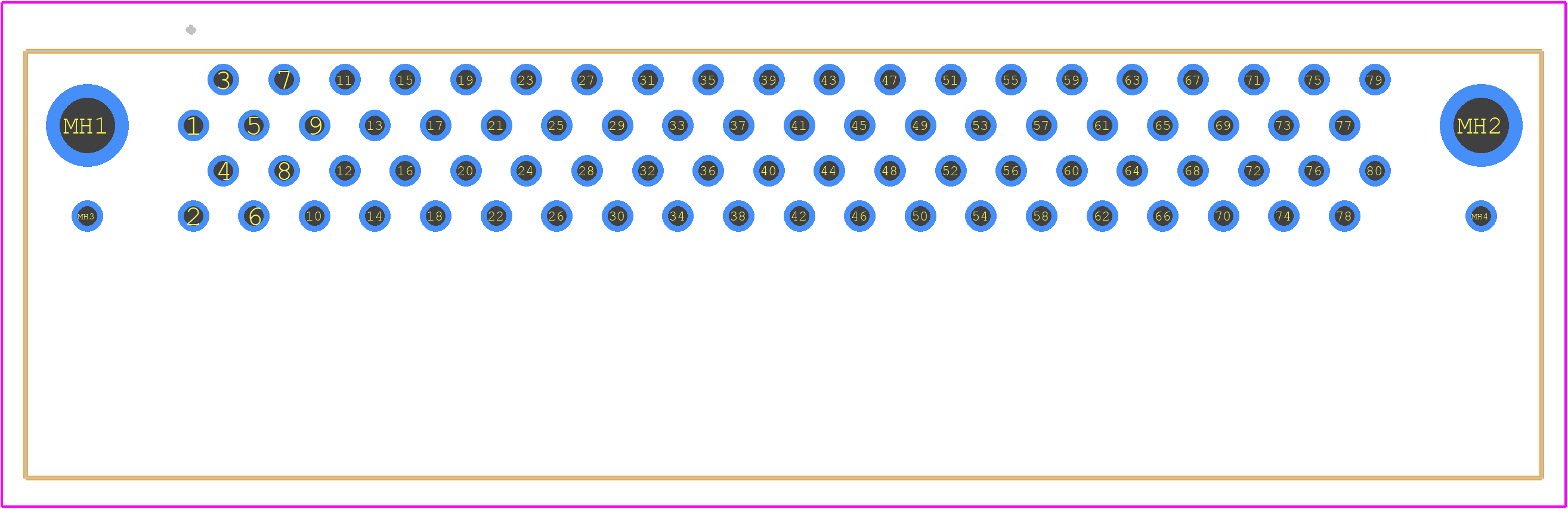 P50-080SG-SR1-EA - 3M PCB footprint - Other - Other - P50-080SG-SR1-EA-1