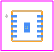 L7983PU33R - STMicroelectronics PCB footprint - Other - Other - DFN10 (3 x 3 x 0.8 mm)