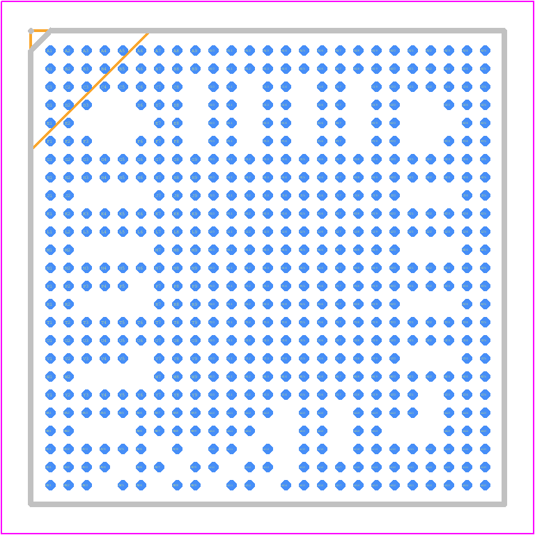 AM5706BCBDJ - Texas Instruments PCB footprint - BGA - BGA - CBD0538A