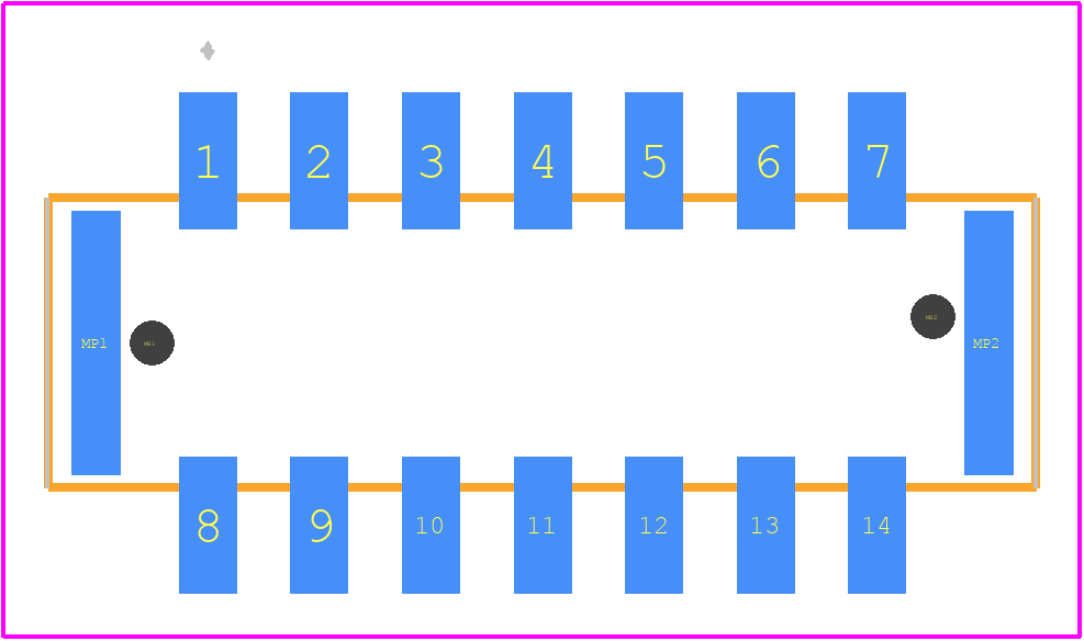 14010713101 - HARTING PCB footprint - Other - Other - 14010713101-3