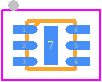 MIC5363-3.3YMT-TR - Microchip PCB footprint - Small Outline No-lead - Small Outline No-lead - 6-Pin 1.2mm × 1.2mm Thin MLF