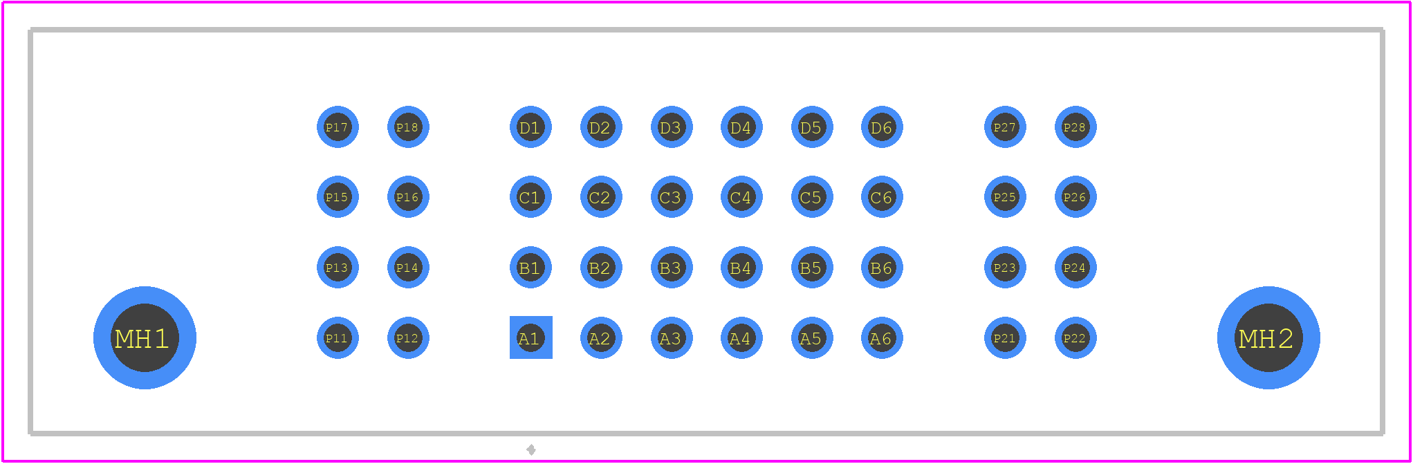 6600330-4 - TE Connectivity PCB footprint - Other - Other - 6600330-4-1