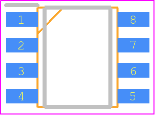 TM8211 - TITAN MICRO ELECTRONICS PCB footprint - Small Outline Packages - Small Outline Packages - SOP8