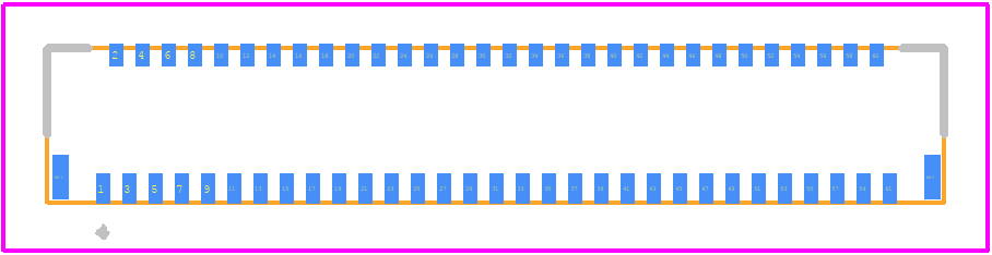 FH39-61S-0.3SHW(99) - Hirose PCB footprint - Other - Other - FH39-61S-0.3SHW(99)-3