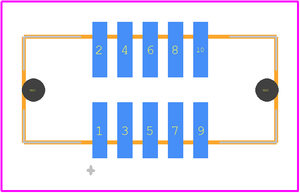SHF-105-01-S-D-SM - SAMTEC PCB footprint - Other - Other - SHF-105-01-S-D-SM-2