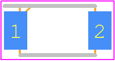 VS-2EYH02-M3/I - Vishay PCB footprint - Small Outline Diode Flat Lead - Small Outline Diode Flat Lead - SlimSMAW (DO-221AD)