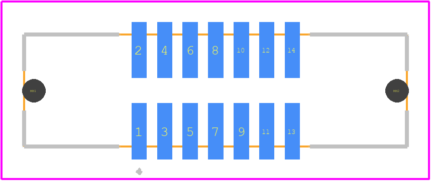 ESHF-107-01-L-D-SM - SAMTEC PCB footprint - Other - Other - ESHF-107-01-L-D-SM-2
