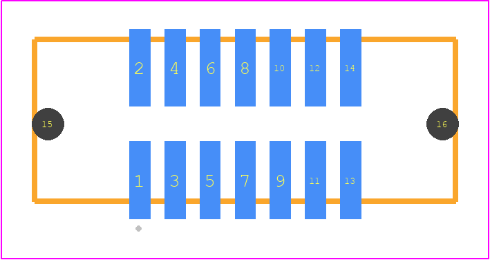 SHF-107-01-L-D-SM-LC-K-TR - SAMTEC PCB footprint - Other - Other - SHF-107-01-X-D-SM-LC-K-TR