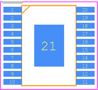 TPS77625PWPG4 - Texas Instruments PCB footprint - Small Outline Packages - Small Outline Packages - PWP (R-PDSO-G20)_