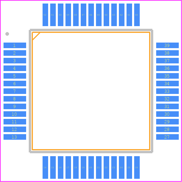ADUC834BSZ - Analog Devices PCB footprint - Quad Flat Packages - Quad Flat Packages - S-52-2_2026