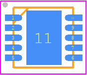 TS4909IQT - STMicroelectronics PCB footprint - Small Outline No-lead - Small Outline No-lead - DFN10L