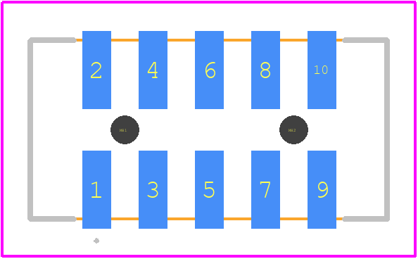 87832-1007 - Molex PCB footprint - Other - Other - 87832-1007-1
