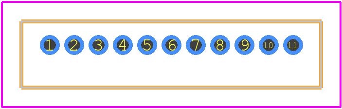 DF13-11P-1.25DSA(76) - Hirose PCB footprint - Other - Other - DF13-11P-1.25DSA(76)-2