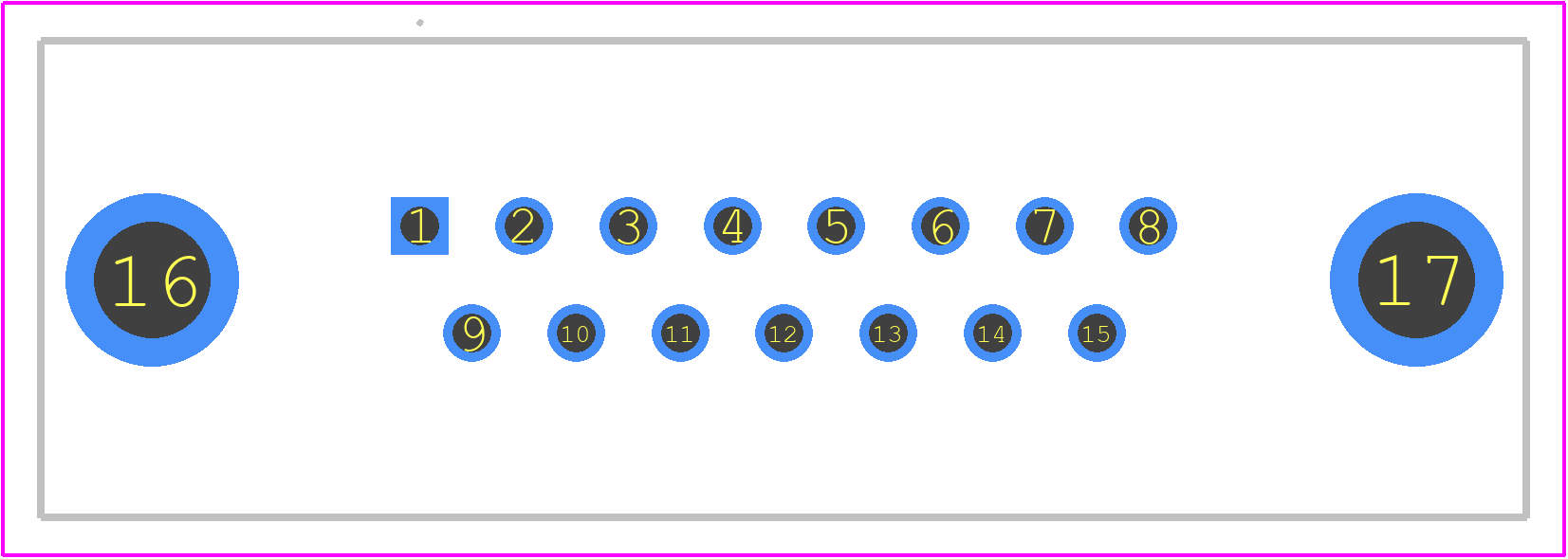 SDAB-15P(55) - Hirose PCB footprint - Other - Other - SDAB-15P(55)-1