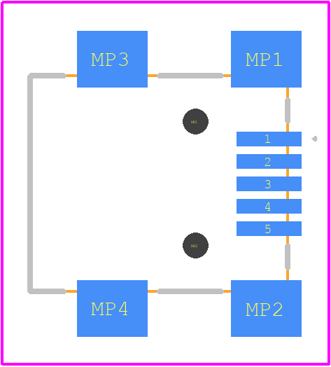 DX3R005HN2E700 - JAE PCB footprint - Other - Other - DX3R005HN2E700-3