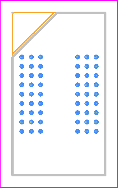 MT48LC16M16A2BG-7E - Micron PCB footprint - BGA - BGA - 54-Ball VFBGA "BG/FG" (8mm x 14mm) (x16) height 1