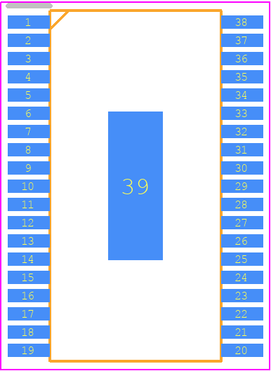 PTLC6C5724QDAPRQ1 - Texas Instruments PCB footprint - Small Outline Packages - Small Outline Packages - DAP0038E