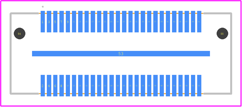 QFS-026-06.25-SL-D-A - SAMTEC PCB footprint - Other - Other - QFS-026-06.25-SL-D-A-1