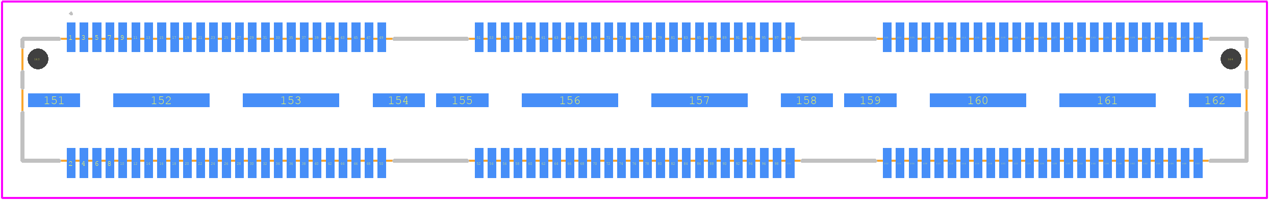 QTS-075-01-L-D-A - SAMTEC PCB footprint - Other - Other - QTS-075-01-L-D-A-2