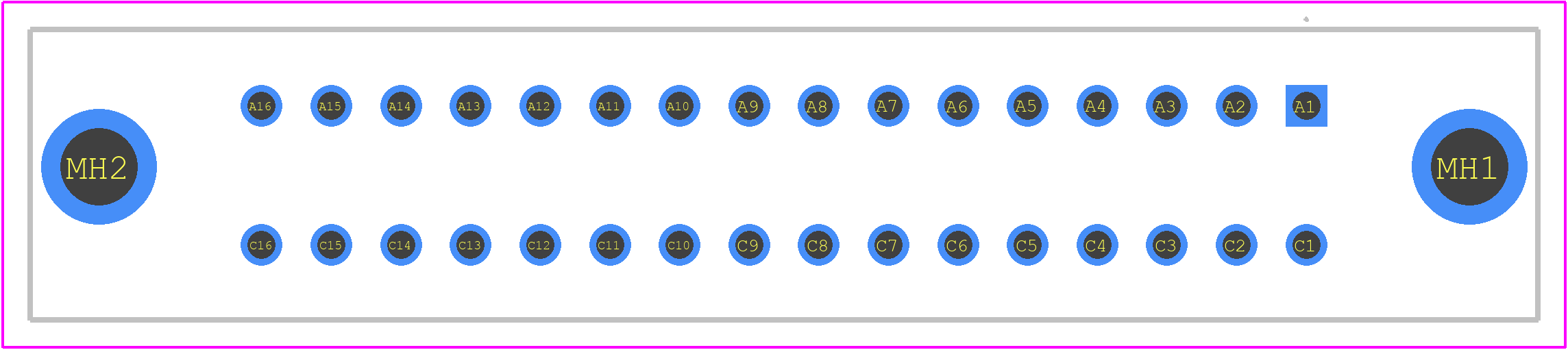 284171 - TE Connectivity PCB footprint - Other - Other - 284171-2