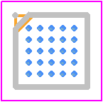 LCMXO2-1200ZE-1UWG25ITR1K - Lattice Semiconductor PCB footprint - BGA - BGA - 25_WLCSP