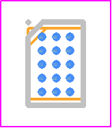 AS5600L-AWLM - ams OSRAM PCB footprint - BGA - BGA - WL-CSP