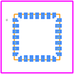 STM32F042G6U7 - STMicroelectronics PCB footprint - Other - Other - UFQFPN28 4 x 4 x 0.55mm