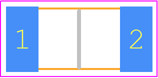 CMS-R033-1.0 - Isabellenhütte PCB footprint - Resistor Chip - Resistor Chip - SIZE CODE 2512