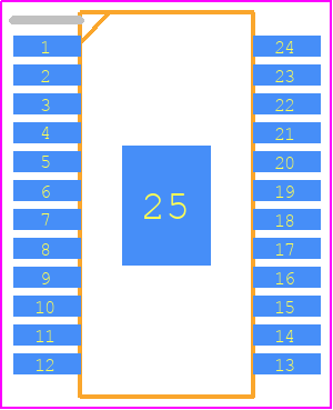 NCV7683DQR2G - onsemi PCB footprint - Small Outline Packages - Small Outline Packages - SSOP24 NB EP