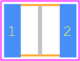 12101J1R8CBTTR - Kyocera AVX PCB footprint - Capacitor Chip Non-polarised - Capacitor Chip Non-polarised - 12101J1R8CBTTR